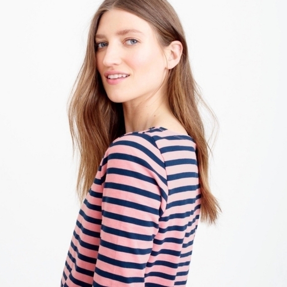 J. Crew Boatneck Stripe Top - Picture 2 of 8